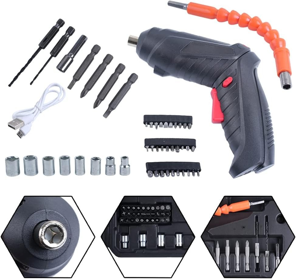 Destornillador Electrico Inalambri 47pcs